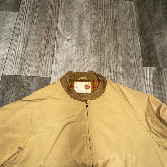 Vintage Zero King Wind Water Repellant 50s USA Yellow Boxy Full Zip Jacket wool - Picture 4 of 9